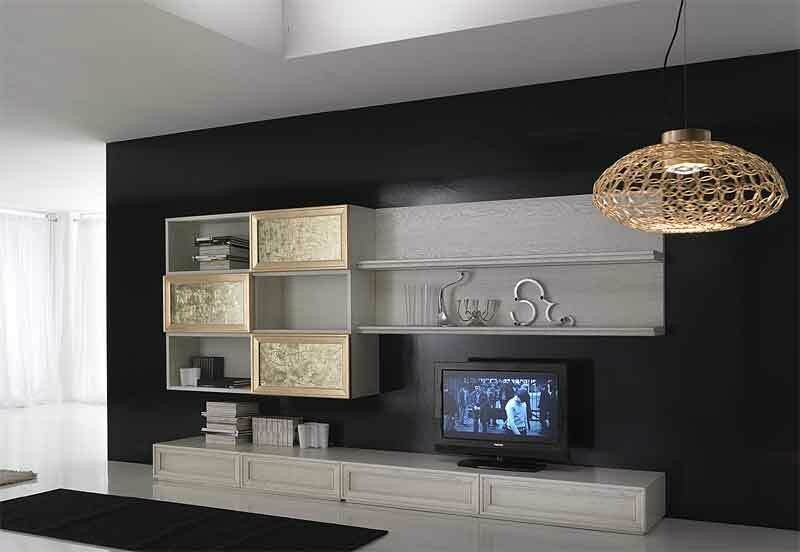 Mobile a parete in rovere