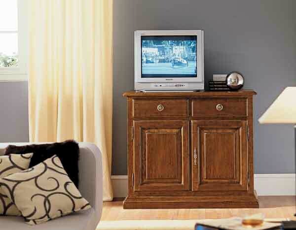 Porta TV con due porte e due cassetti
