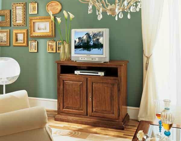 Porta TV con porte e vano a giorno