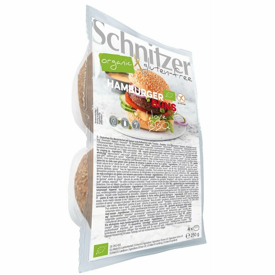 Schnitzer Hamburger Broodjes ( 4 stuks) NIEUWE VERPAKKING !