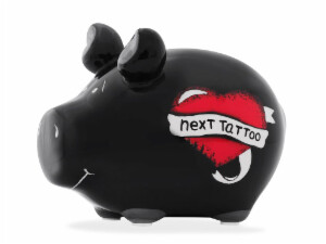 Sparschwein "Next Tattoo"