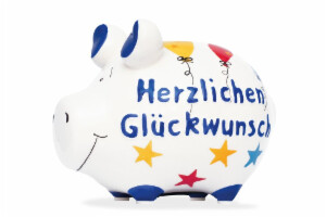Sparschwein "Herzlichen Glückwunsch"