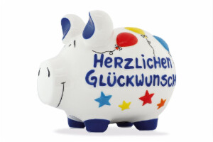 Sparschwein "Herzlichen Glückwunsch"