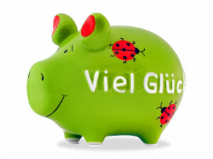 Sparschwein "Viel Glück"