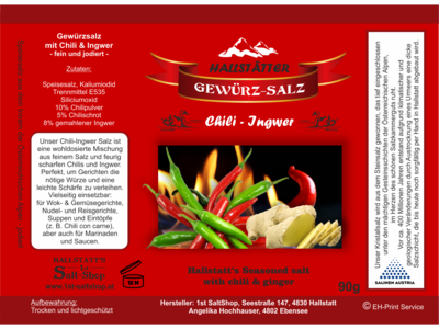 "Chili-Ingwer" Gewürzsalz