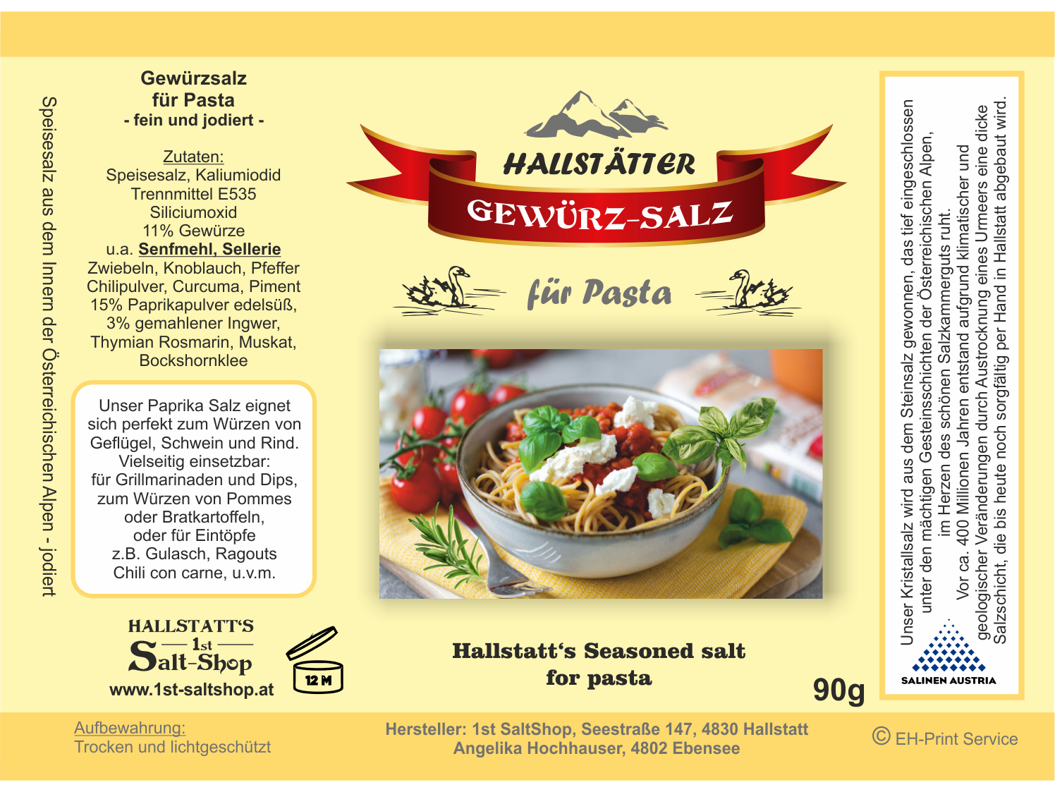 "Pasta" Gewürzsalz