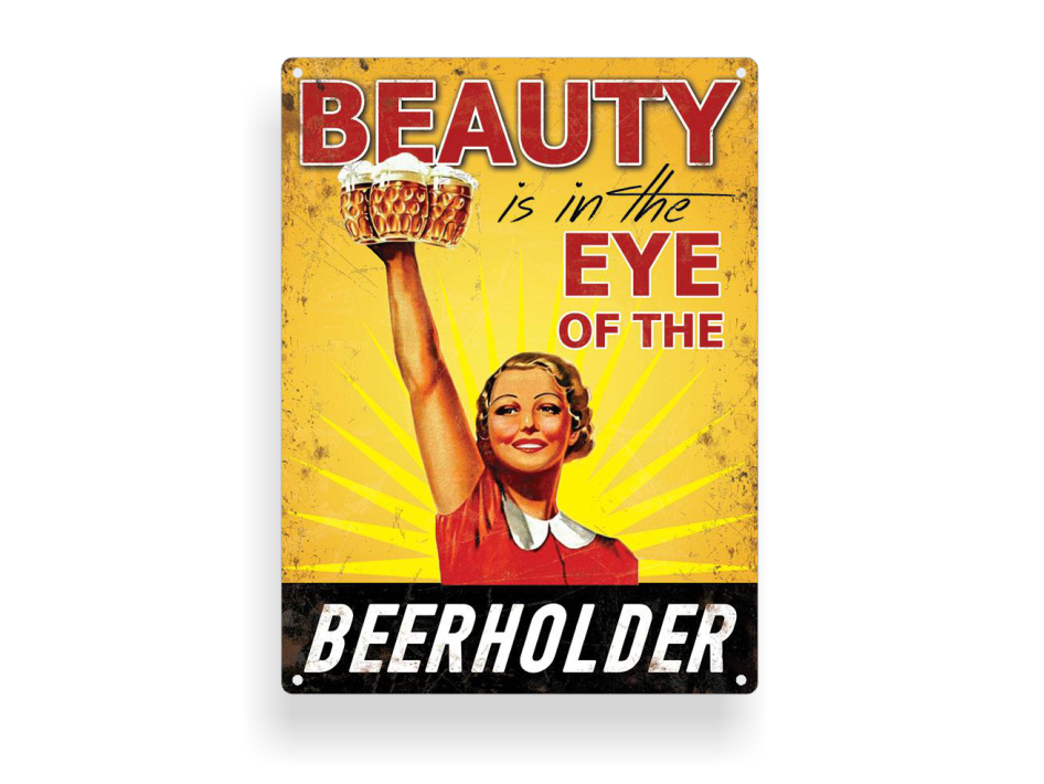 Retro-Schild "Beauty"
