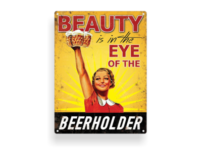 Retro-Schild "Beauty"