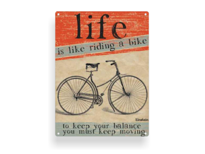 Retro-Schild "Life"