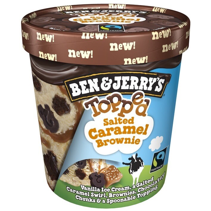 B&amp;J’s Topped Salted Caramel Brownie