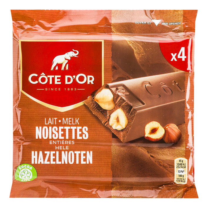 CÔTE D’OR (Melk Chocolade Met Hazelnoot)