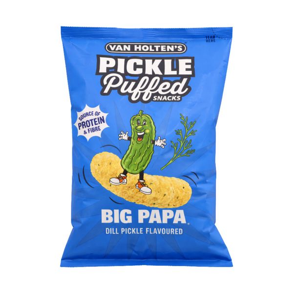 VAN HOLTENS PICKLE PUFFED SNACKS BIG PAPA 90GM 