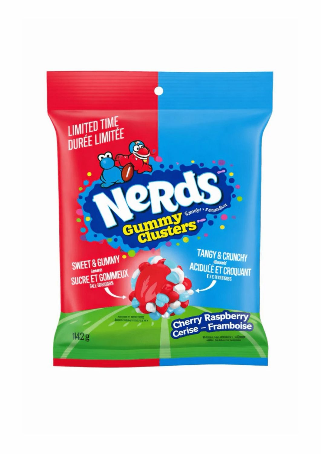 NERDS GUMMY CLUSHTERS CHERRY RASPBERRY TOUCHDOWN