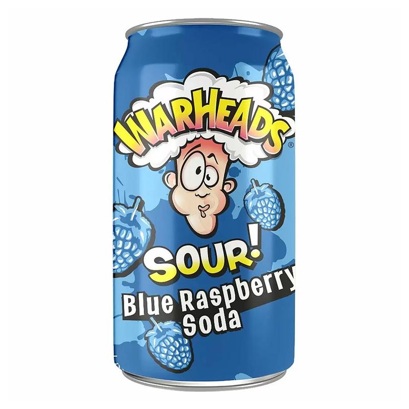 Warheads Sour Blue Raspberry Soda Warheads Sour Blue Raspberry Soda