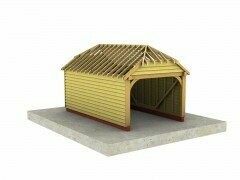 1 Bay Garage with Half-Hipped roof