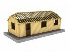 3 Bay Workshop or Home Office with Half-Hipped Roof