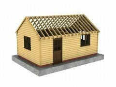 2 Bay Workshop or Home Office with Gable Roof