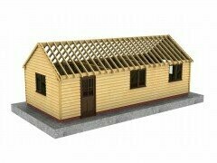 3 Bay Workshop or Home Office with Gable Roof