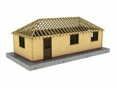 3 Bay Workshop or Home Office with Fully-Hipped Roof