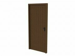 Solid Single Door with Frame, no threshold