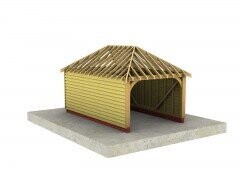 1 Bay Garage with Fully-Hipped roof