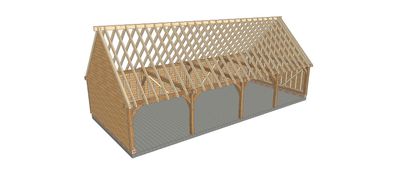 4 Bay B-Depth Garage with Upper Floor 4 Bay B-Depth Garage with Upper Floor