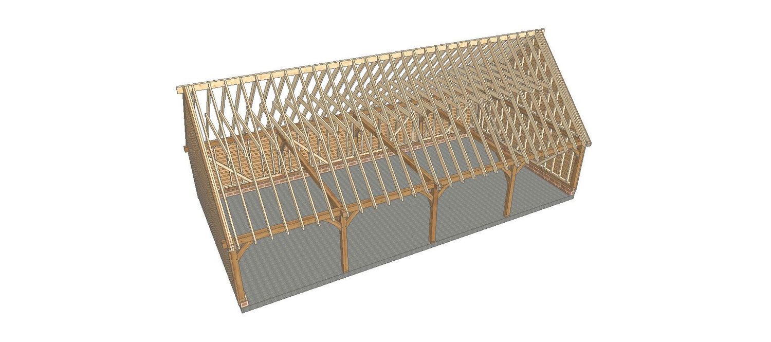 4 Bay C-Depth Garage with Upper Floor 4 Bay C-Depth Garage with Upper Floor