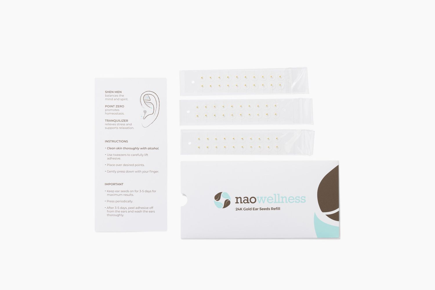 24K Gold Ear Seed 60 REFILLS