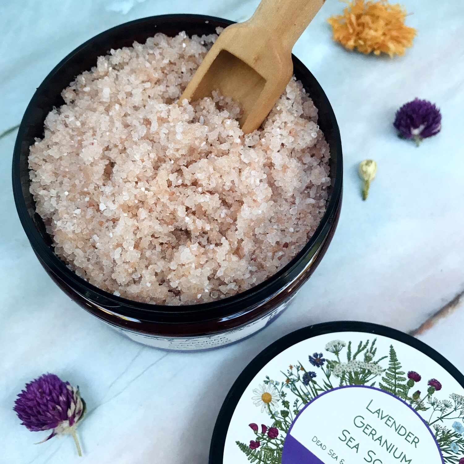 Lavender Geranium Sea Scrub