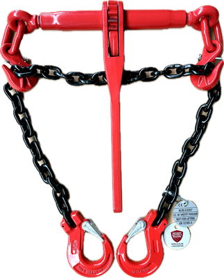 SET spanketting met 2 klephaken + Ratelspanner