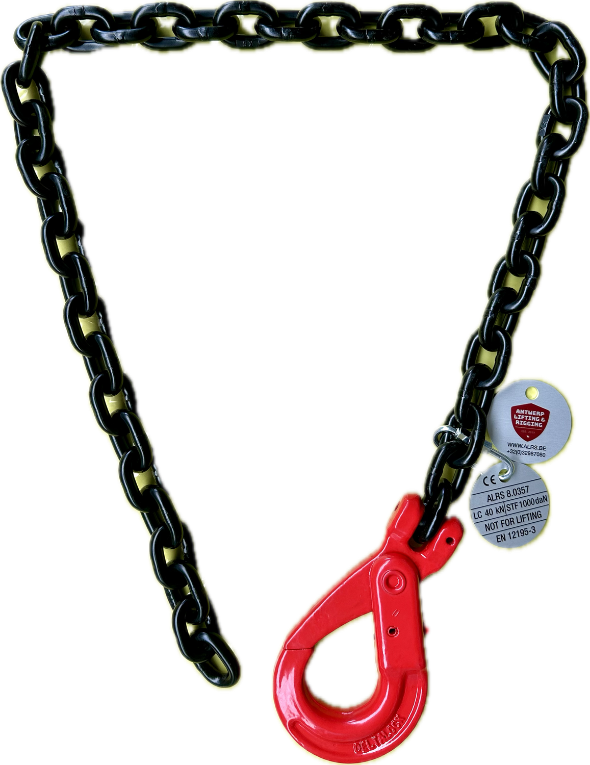 Spanketting met 1 veiligheidshaak Spanketting met 1 veiligheidshaak