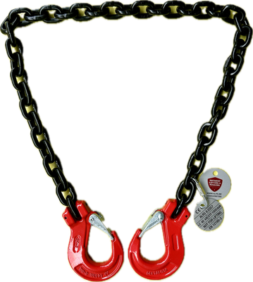 Spanketting met  2 klephaken