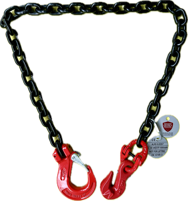 Spanketting met klephaak en inkorthaak Spanketting met klephaak en inkorthaak