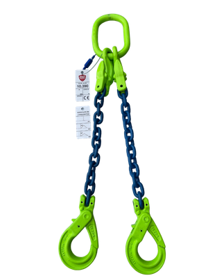 2 Sprong met veiligheidshaken en inkorthaken - grade 100