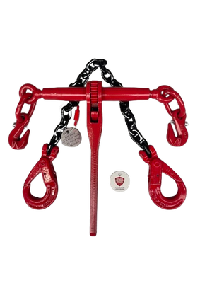 SET spanketting met 2 veiligheidshaken + Ratelspanner