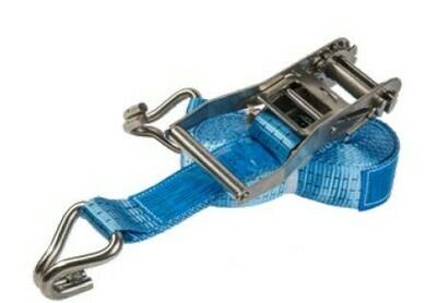 Spanband 2-delig met RVS ratel 1000daN/2000daN Lengte 9M Spanband 2-delig met RVS ratel 1000daN/2000daN Lengte 9M