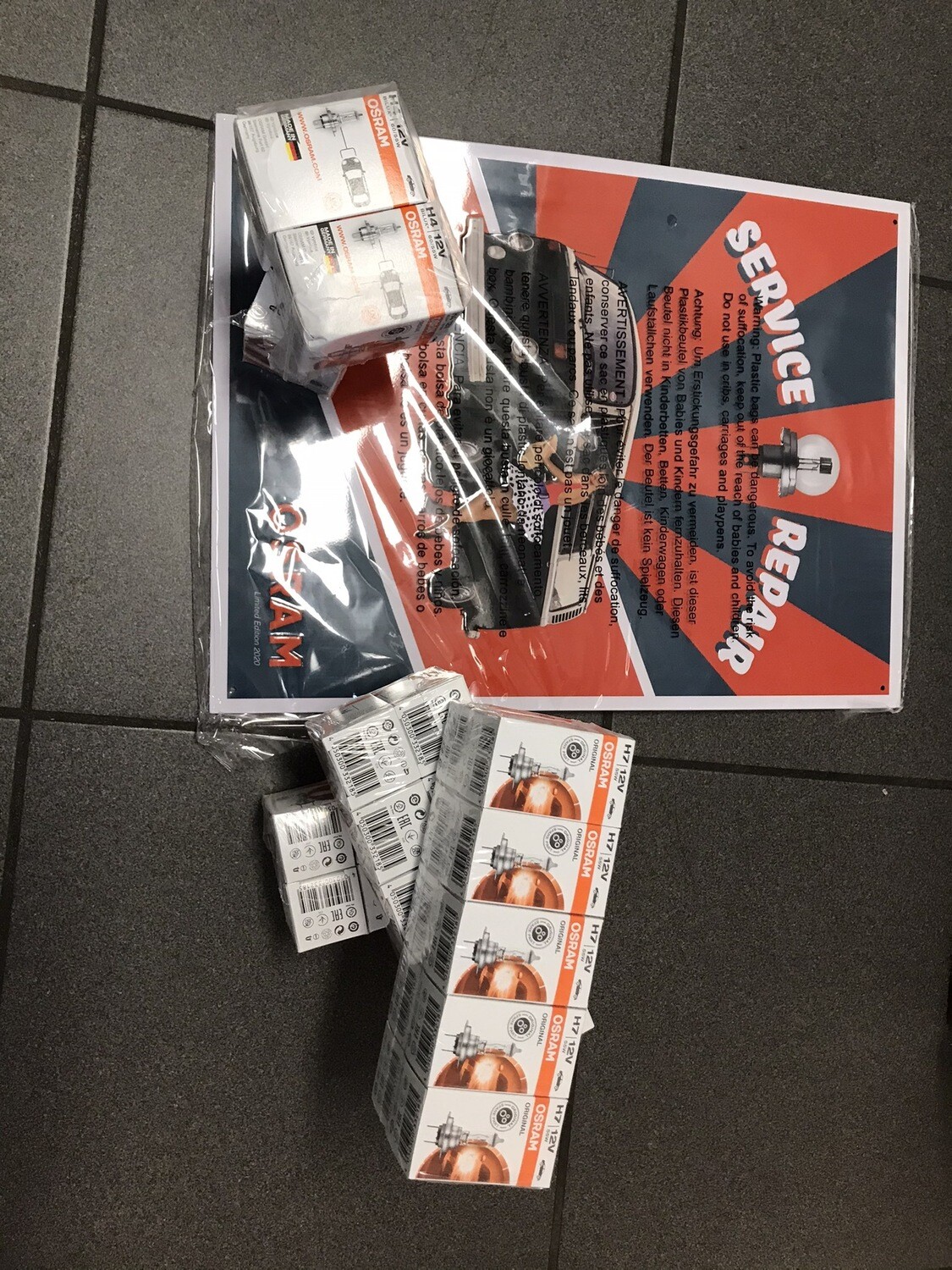 Promo Pak Osram 26 X H7  4 X H4