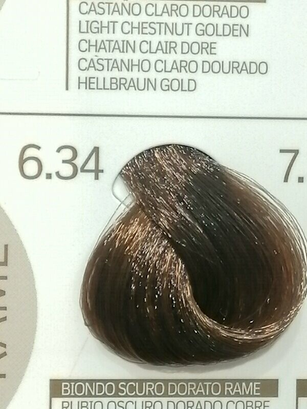 COLOR LUX RUBIO OSCURO DORADO COBRE 6.34