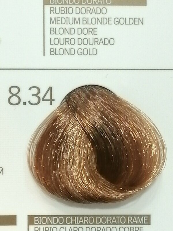 COLOR LUX RUBIO CLARO DORADO COBRE 8.34