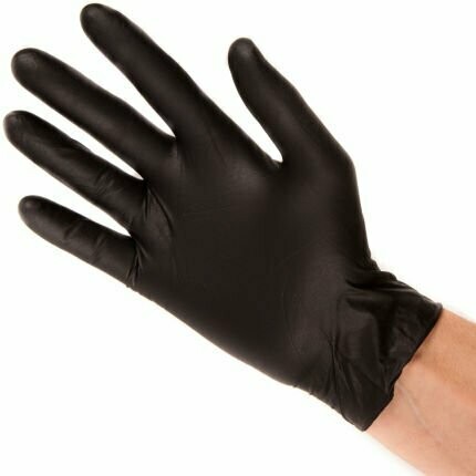 USO PROFESIONAL GUANTES NITRILO NEGROS 100UNI