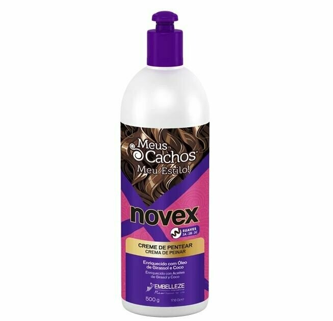 NOVEX MIS RIZOS CREMA DE PEINAR SUAVES 500G SIN ACLARADO