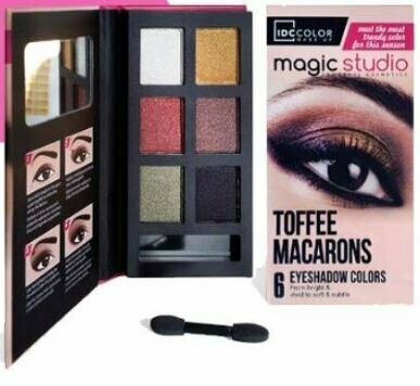 IDC COLOR MAGIC STUDIO MACARONS 6 EYESHADOW TOFFEE