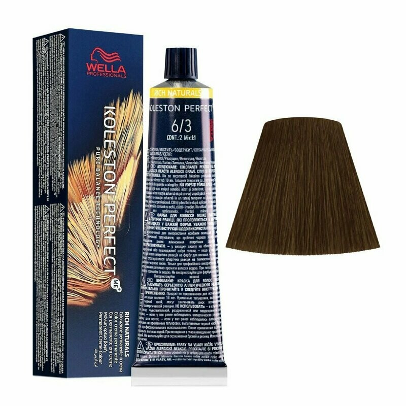 WELLA TINTE KOLESTON PERFECT ME+ 6/3 RUBIO OSCURO DORADO