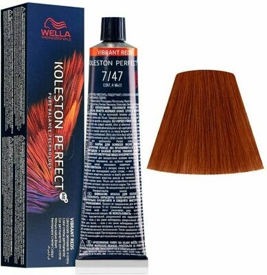 WELLA TINTE KOLESTON PERFECT ME+ 7/47 RUBIO MEDIO COBRIZO MARRON