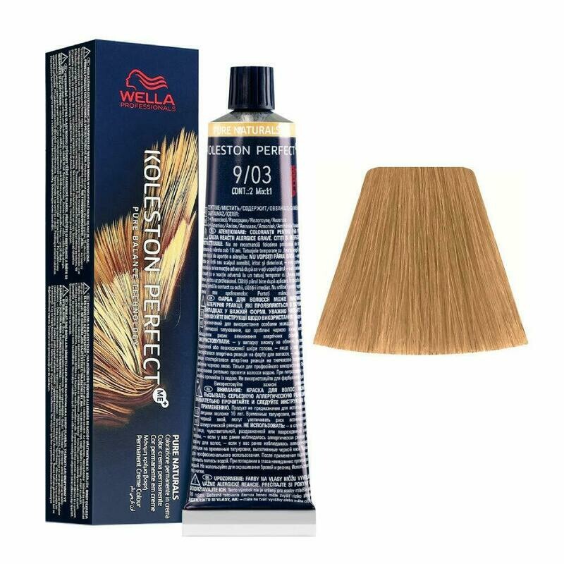 WELLA TINTE KOLESTON PERFECT ME+ 9/03 RUBIO MUY CLARO NATURAL DORADO