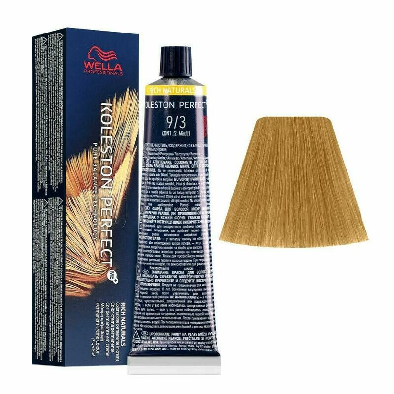 WELLA TINTE KOLESTON PERFECT ME+ 9/3 RUBIO MUY CLARO DORADO