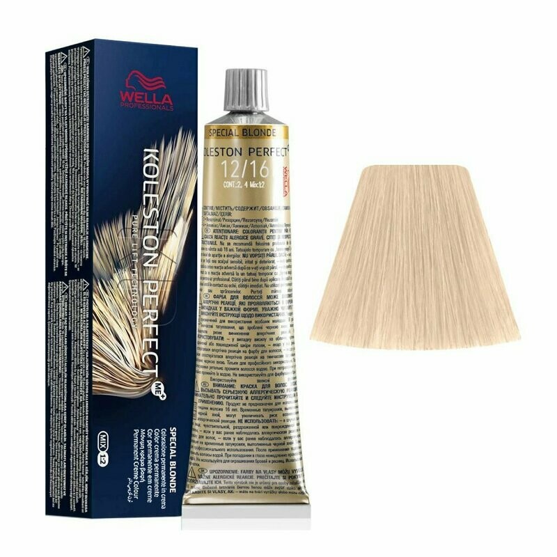 WELLA TINTE KOLESTON PERFECT ME+ 12/16 SUPERACLARANTE RUBIO CENIZA VIOLETA