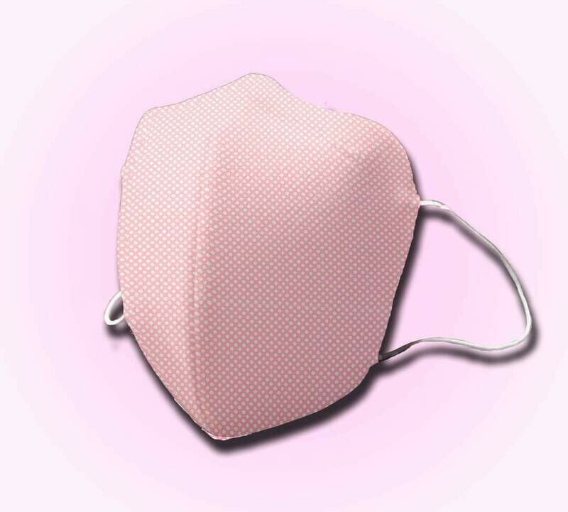 MASCARILLA REUTILIZABLE PINK DOTS HOMOLOGADA ADULTO/INFANTIL