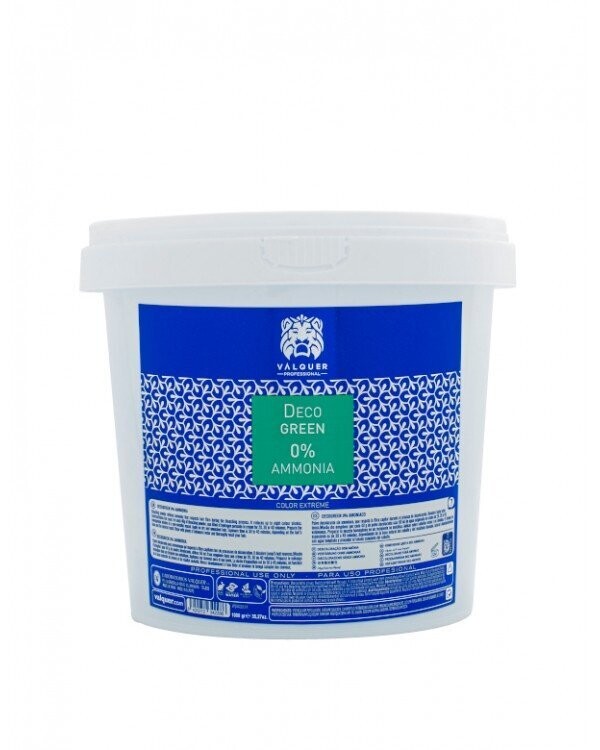 Decogreen 0% ammonia. Polvos decolorantes-1k. Válquer