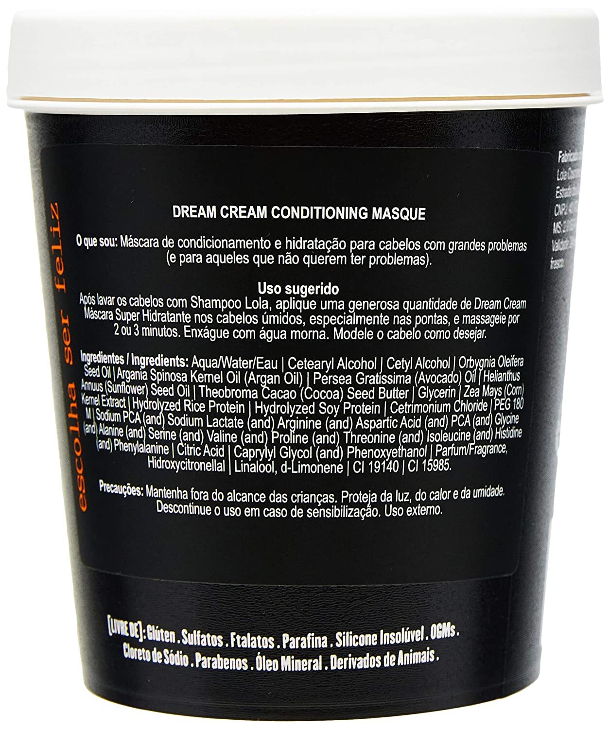 LOLA Dream Cream - MÁSCARA 450G, Único, Estándar, 450gr